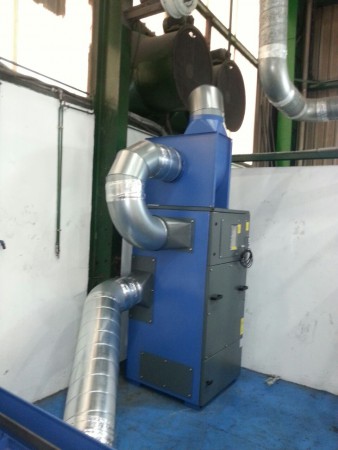 SISTEMA DE EXTRACCION PARA MESA DE CORTE POR PLASMA